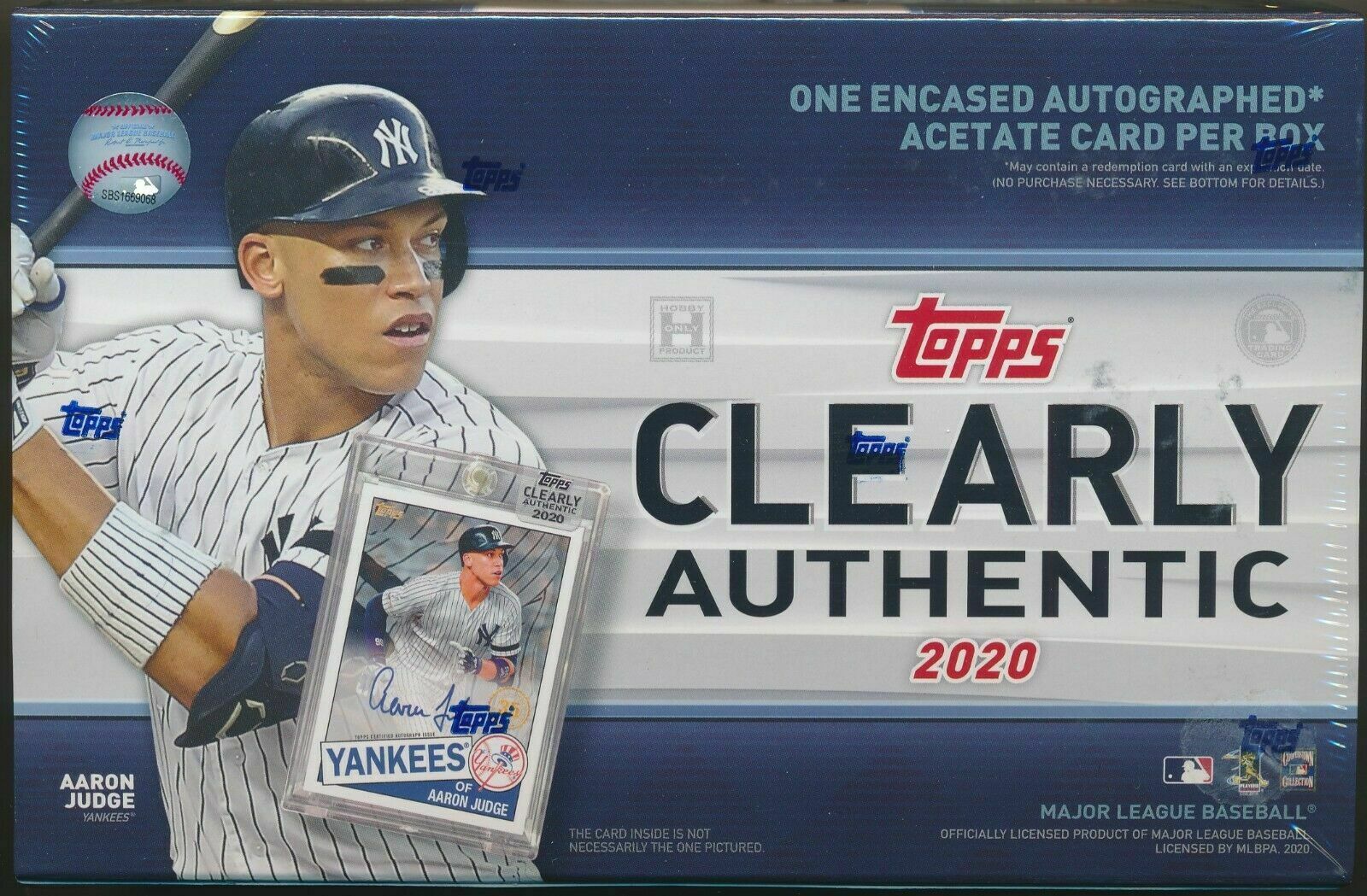 2020 TOPPS CLEARLY AUTHENTIC BASEBALL HOBBY BOX